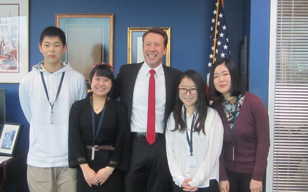 2017-01-25 Mayor Bemis meets 4 students