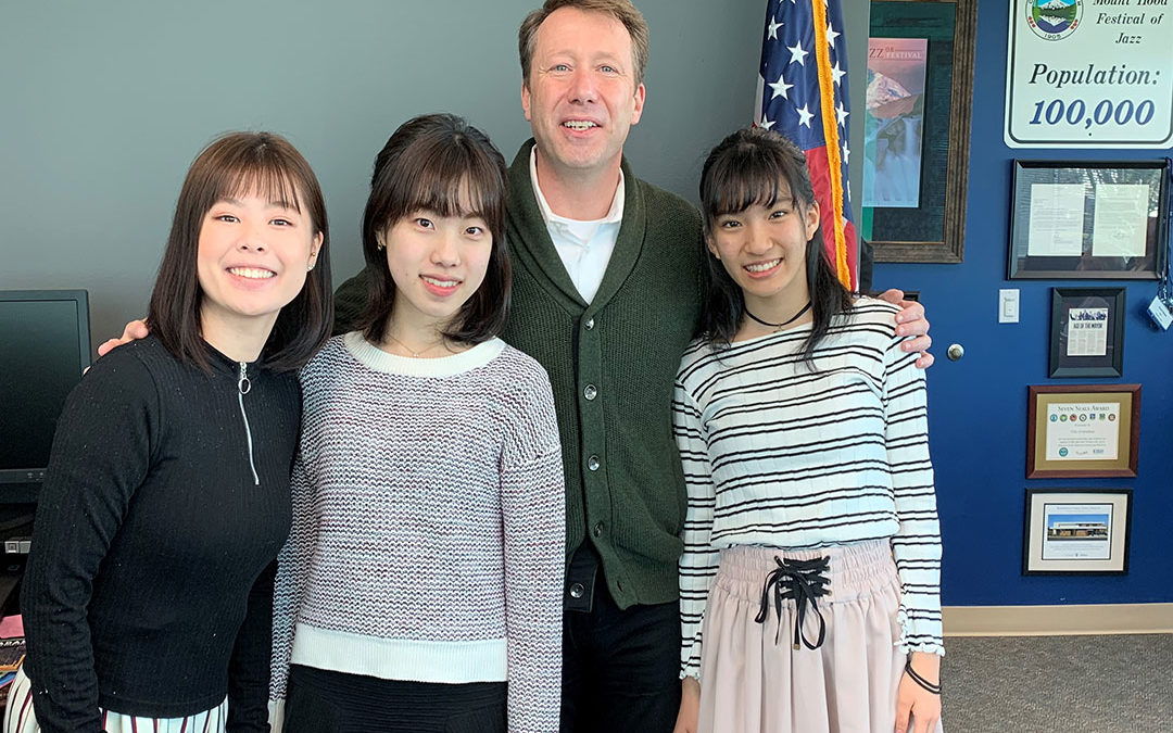 Ebetsu Exchange Students at Fire, Police, and School (and Mayor) (pic 5)