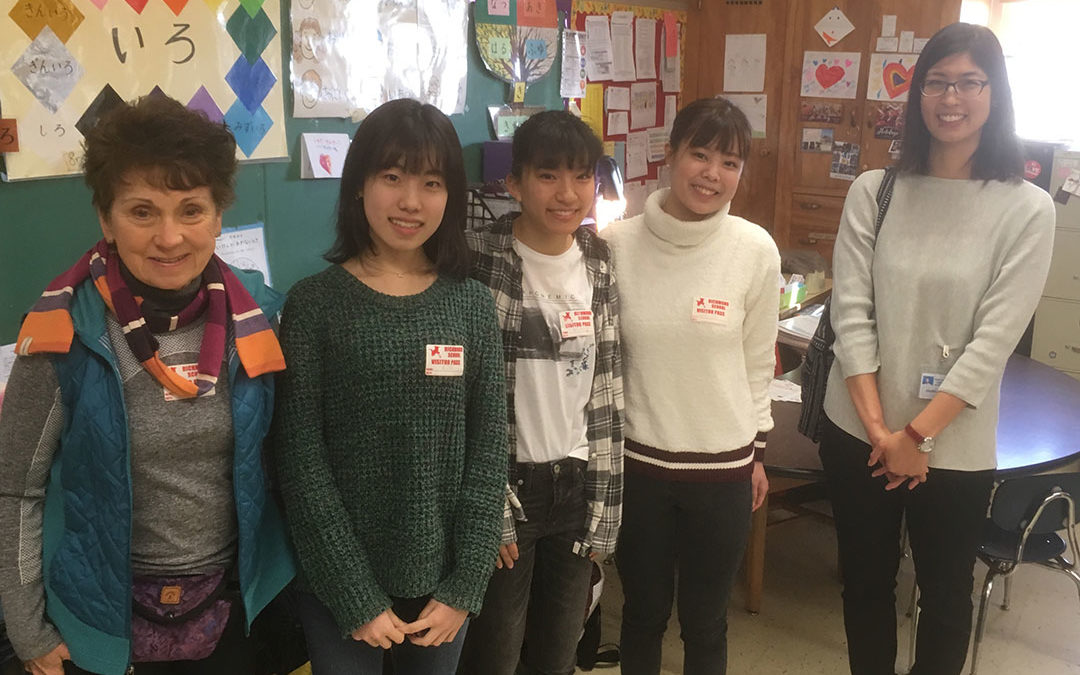 Ebetsu Exchange Students at Richmond  pic 1