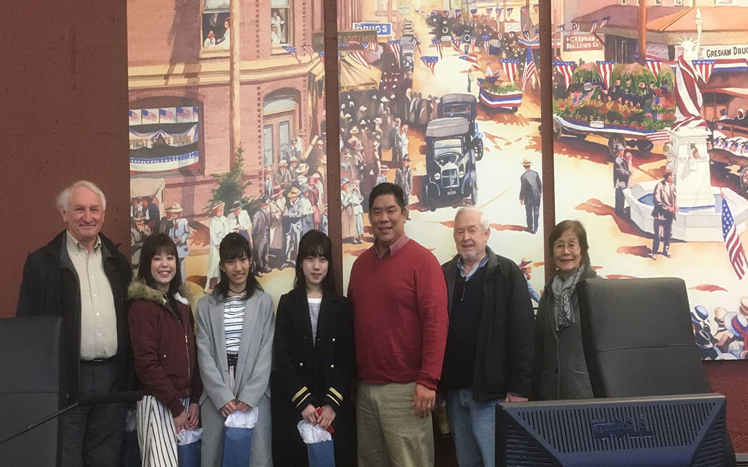 Ebetsu Exchange Students at Fire, Police, and School (and Mayor) (pic 7)